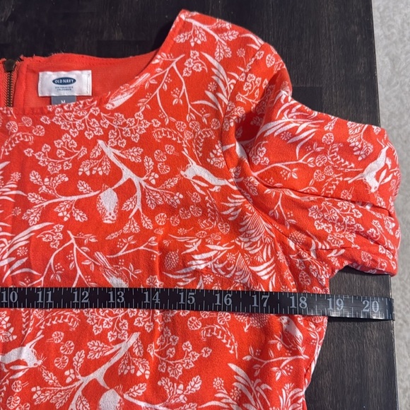 Old Navy Orange Forest Creatures Shift Dress Size Medium Tall - Picture 5 of 7